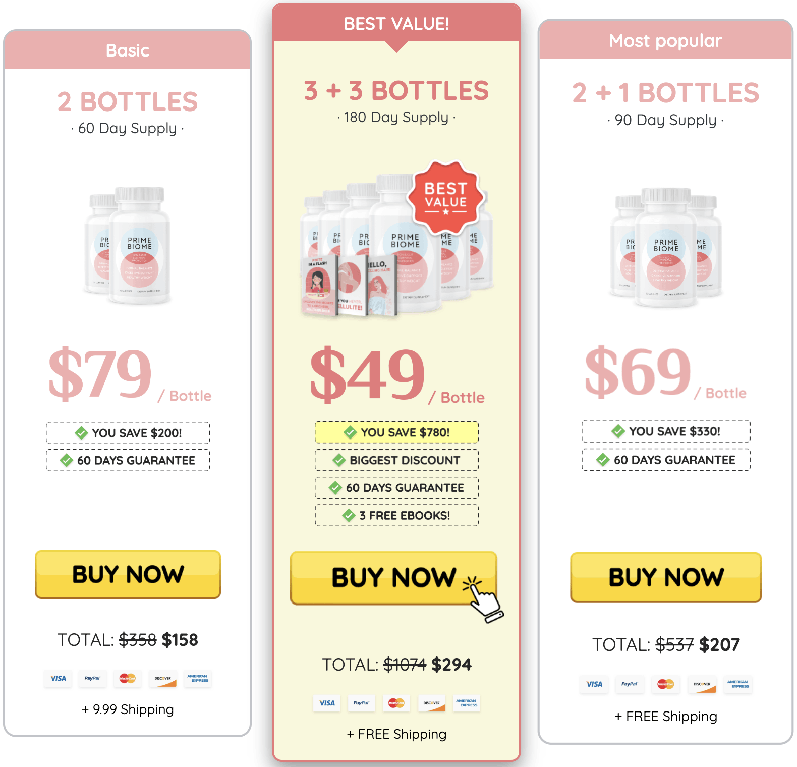 primebiome 6 bottle